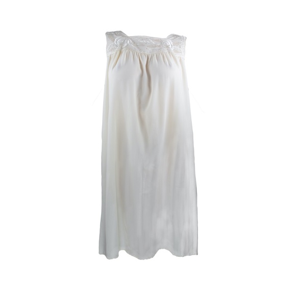 Vintage Cream Babydoll Slip Maxi Dress - Picture 2 of 4